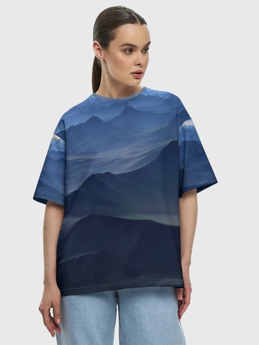 Women's oversized cotton T-shirt