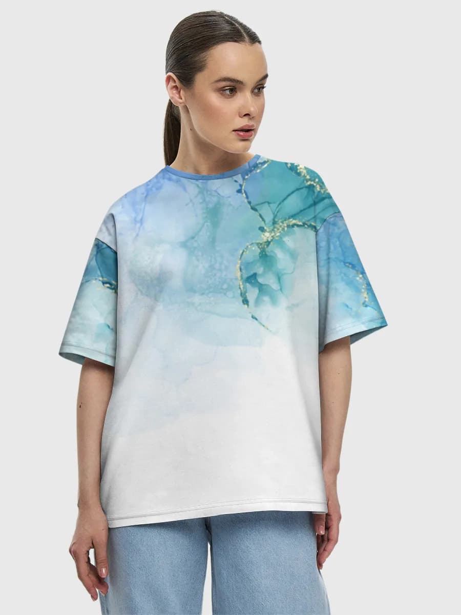 Women's oversized cotton T-shirt