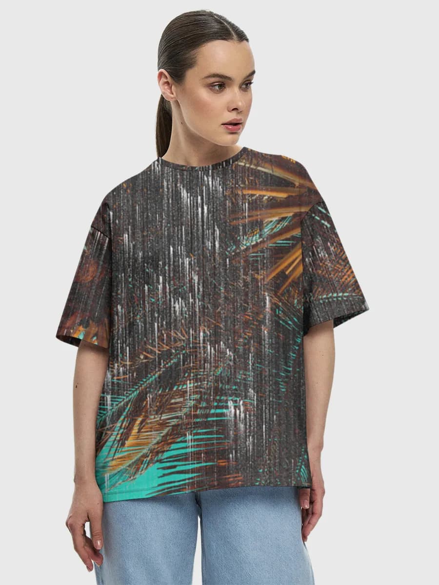 Women's oversized cotton T-shirt