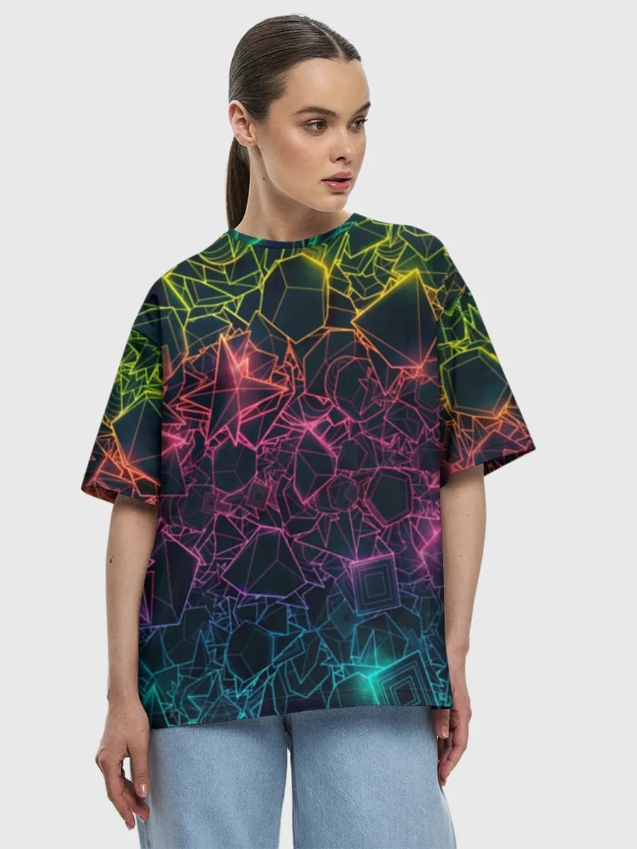 Women's oversized cotton T-shirt