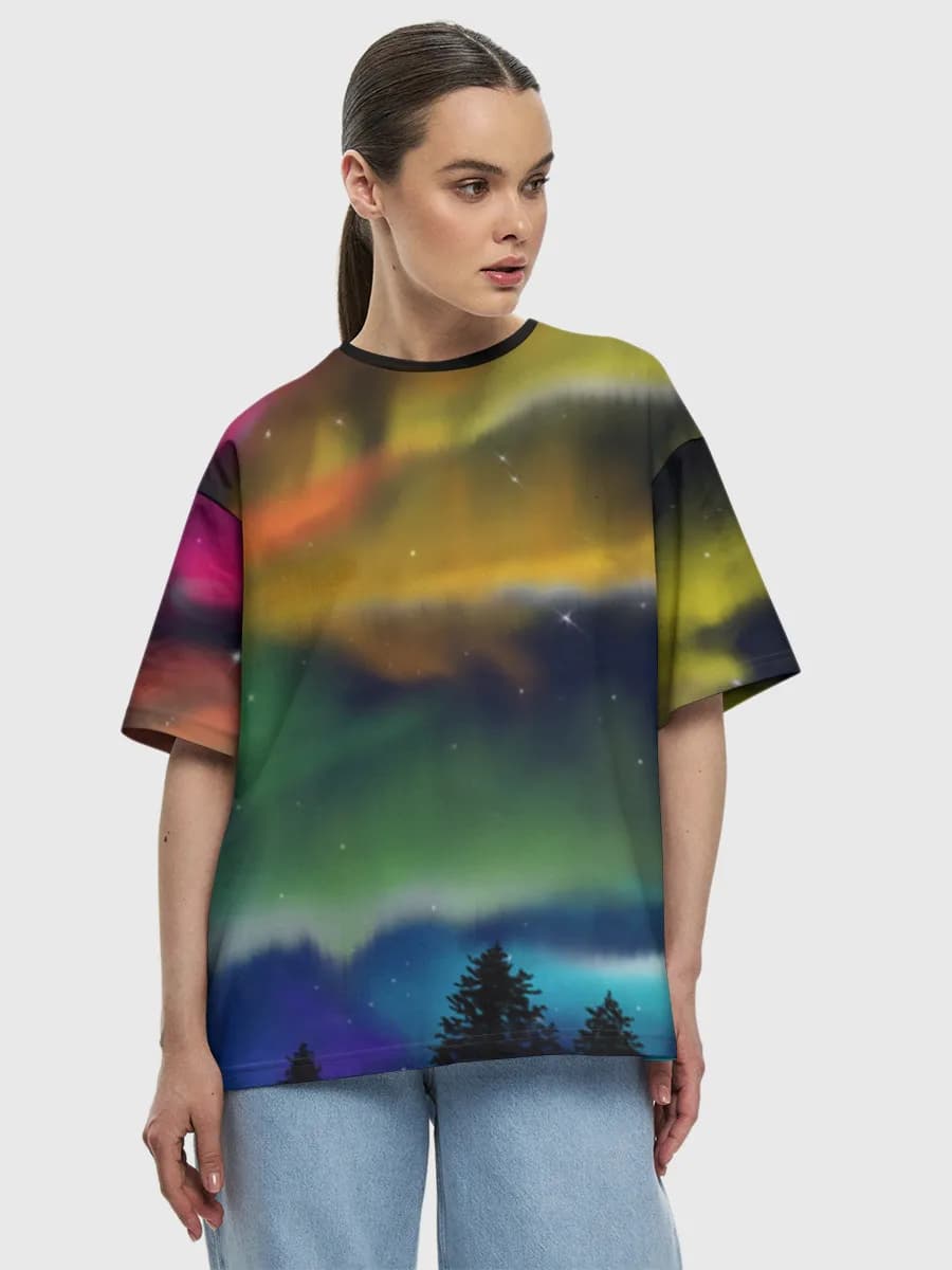 Women's oversized cotton T-shirt