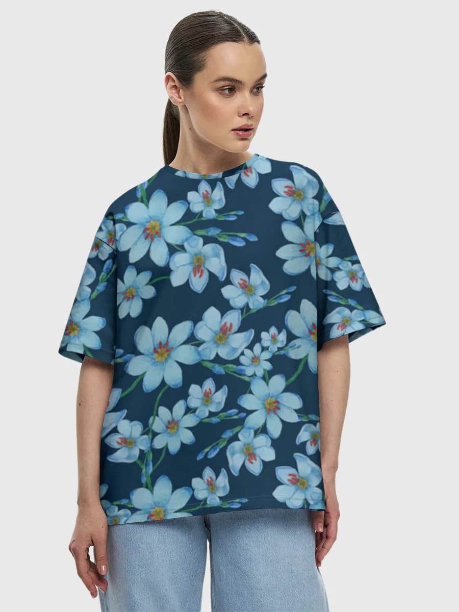 Women's oversized cotton T-shirt