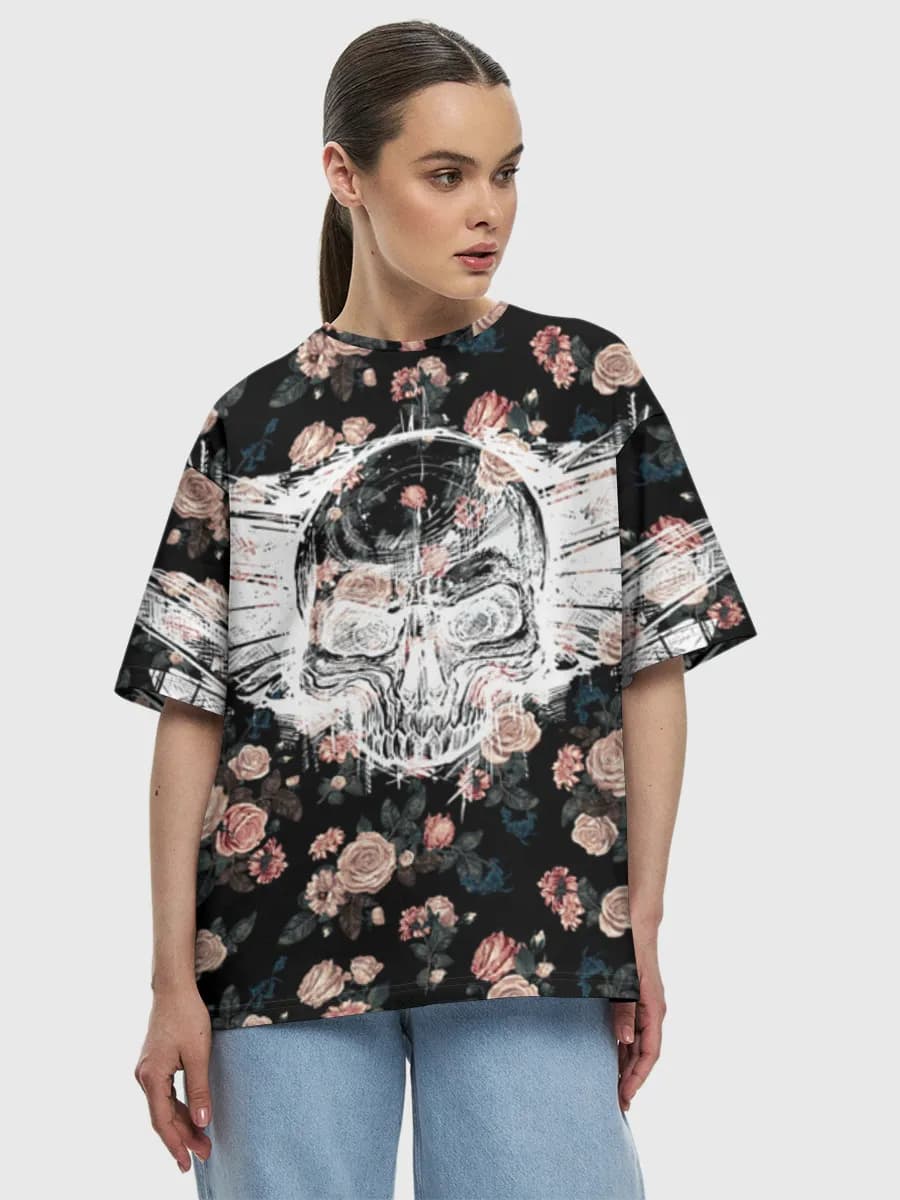 Women's oversized cotton T-shirt