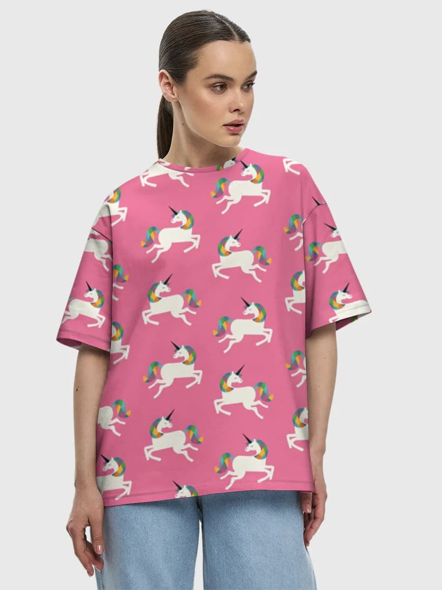 Women's oversized cotton T-shirt