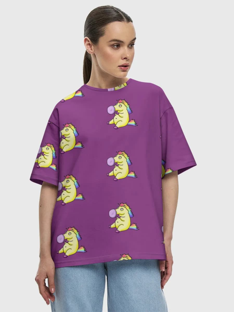 Damen Oversized Baumwoll T-Shirt