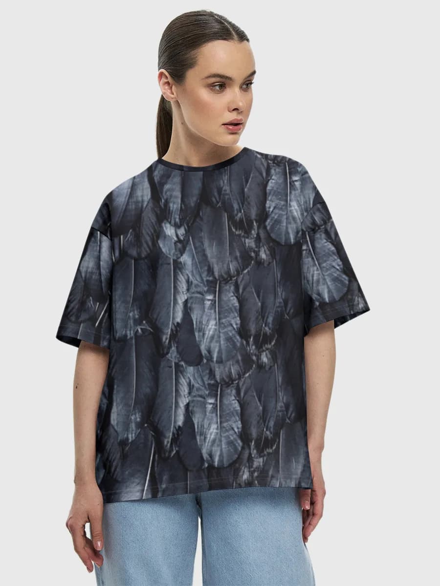 Camiseta de algodón extragrande para mujer