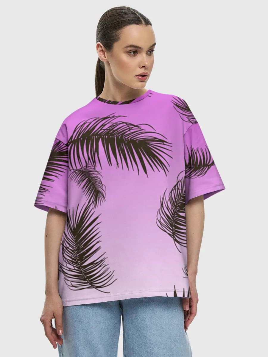 Women's oversized cotton T-shirt
