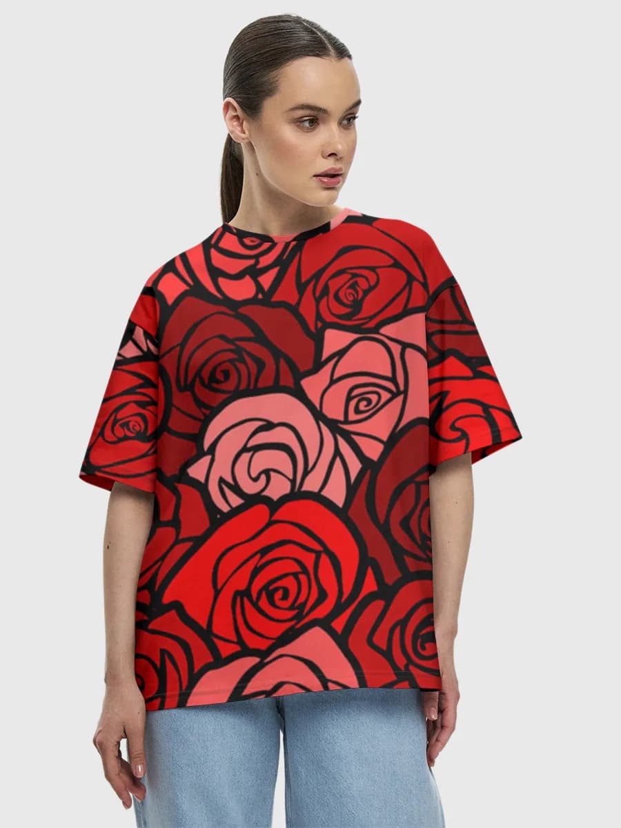 Women's oversized cotton T-shirt