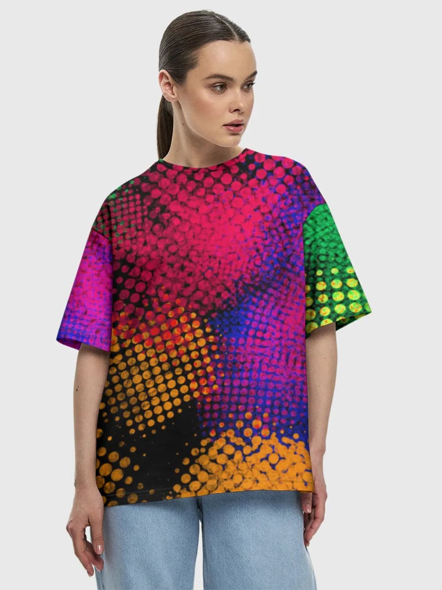 Women's oversized cotton T-shirt