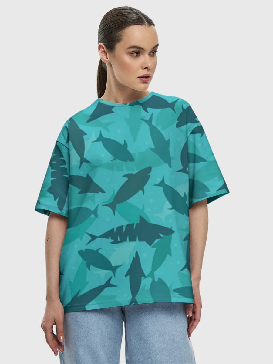 Women's oversized cotton T-shirt