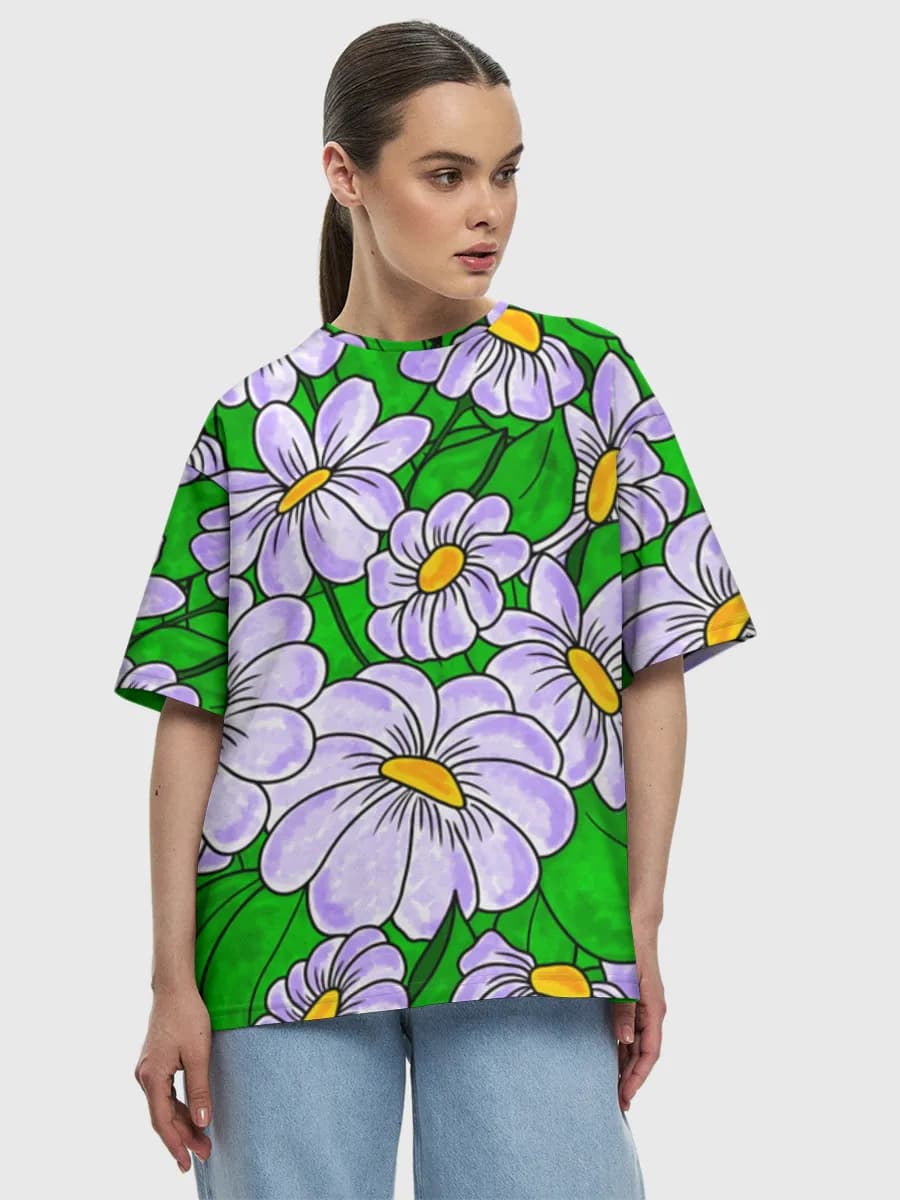 Women's oversized cotton T-shirt