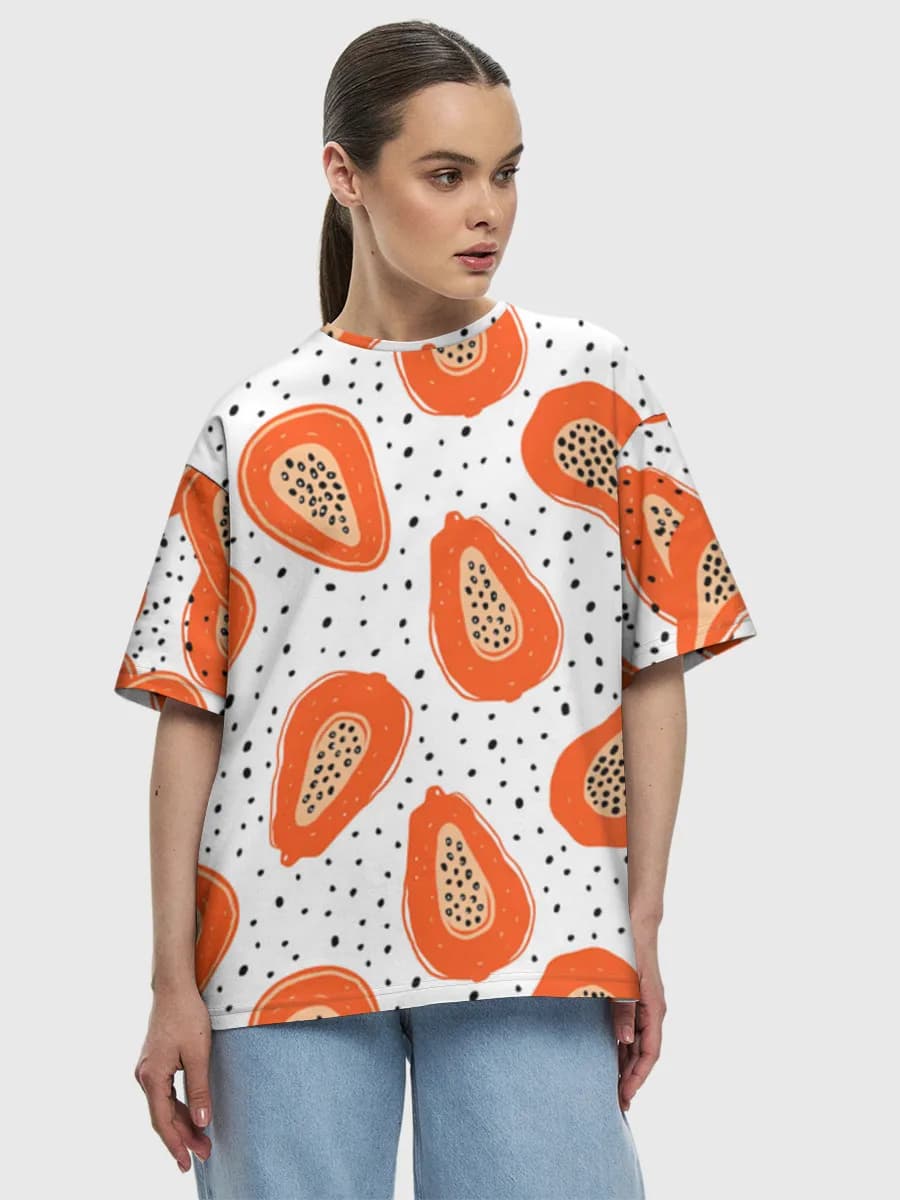 Women's oversized cotton T-shirt