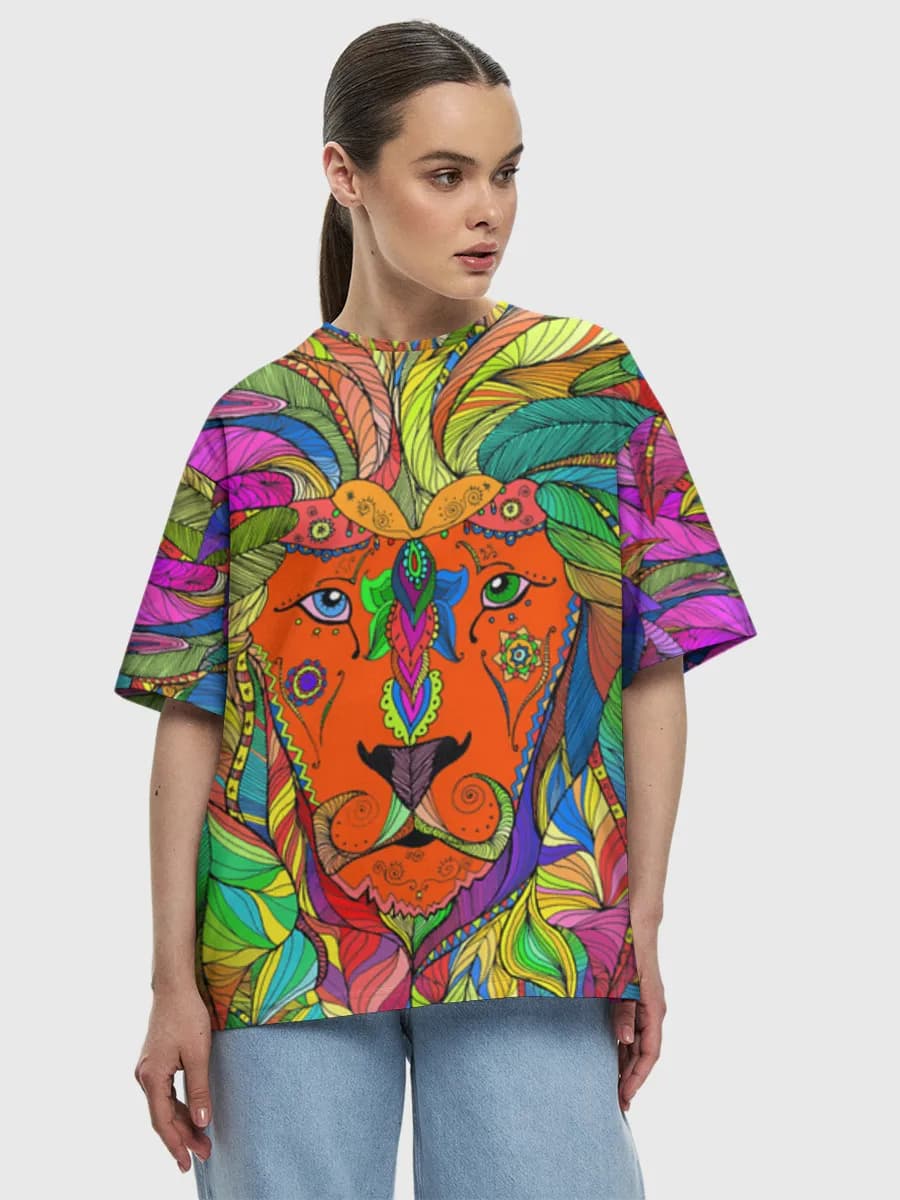 Women's oversized cotton T-shirt