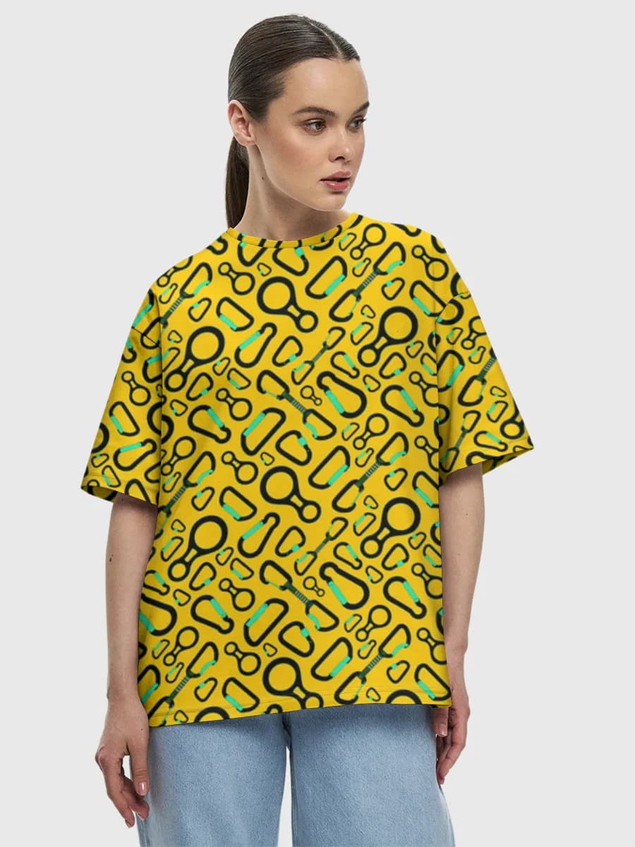 Camiseta de algodón extragrande para mujer