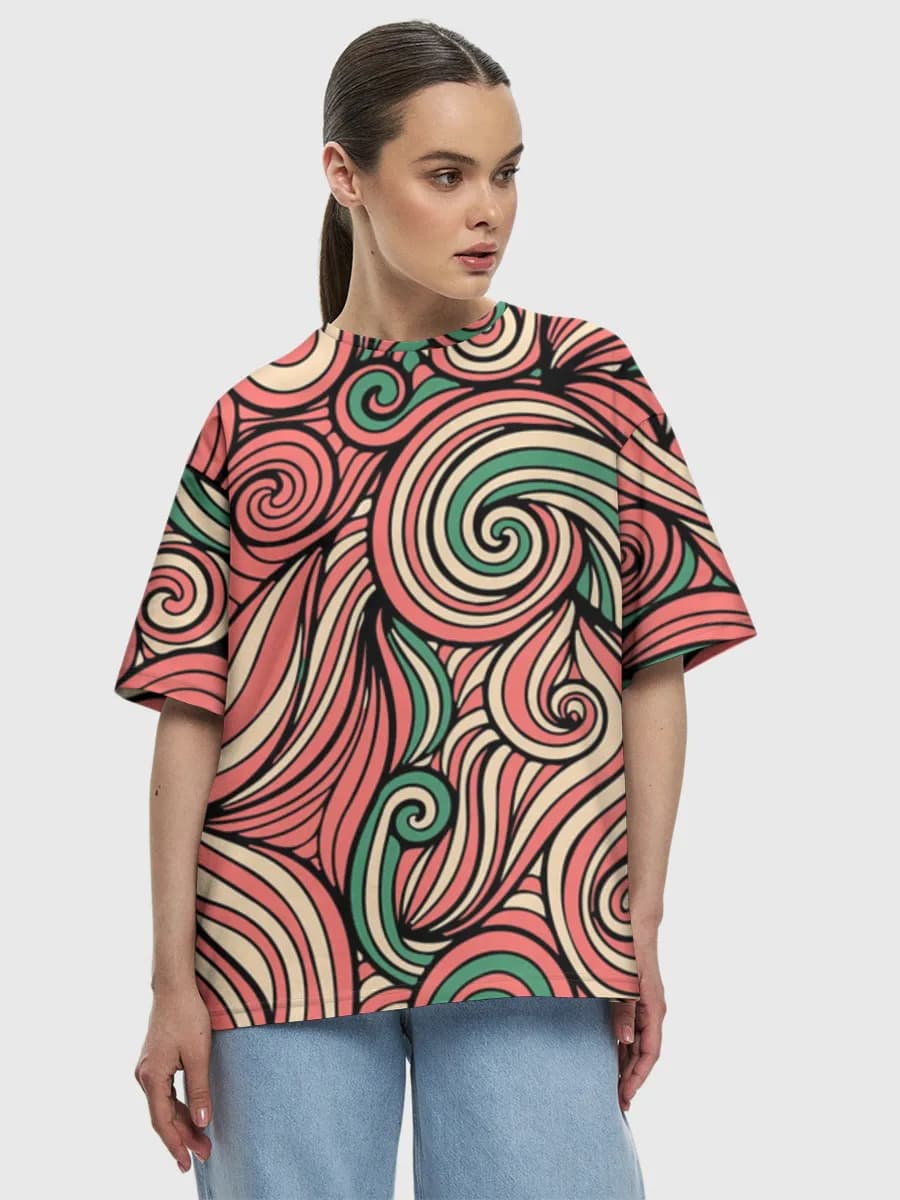 Women's oversized cotton T-shirt