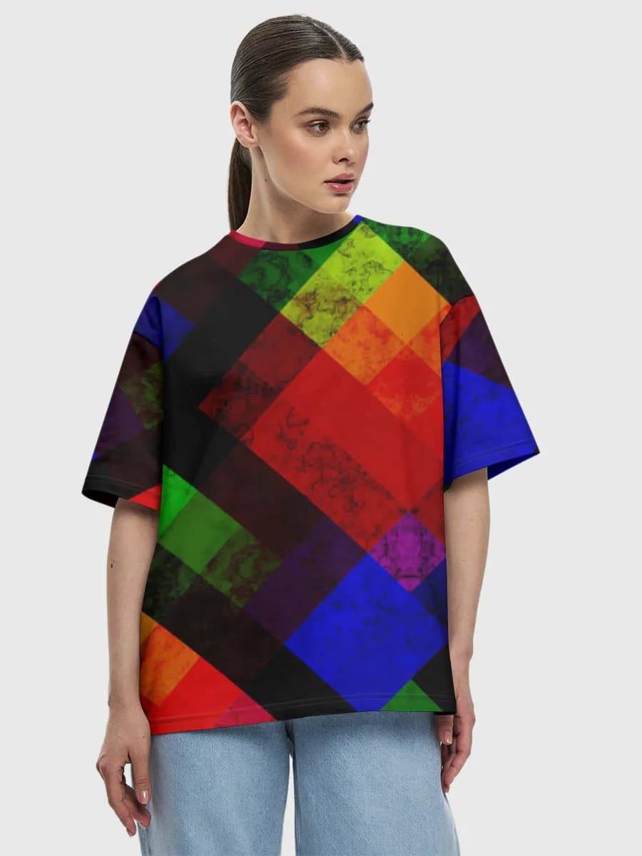 Damen Oversized Baumwoll T-Shirt