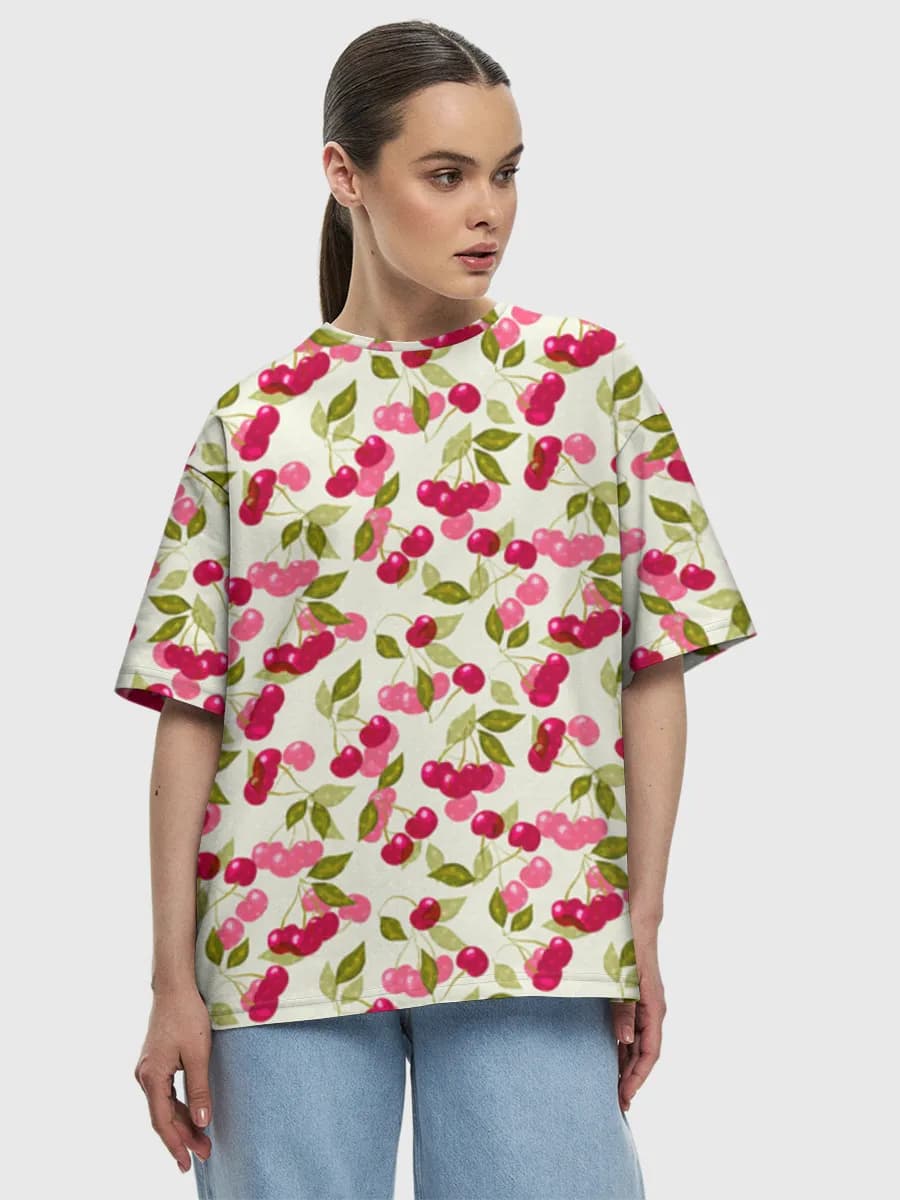 Women's oversized cotton T-shirt