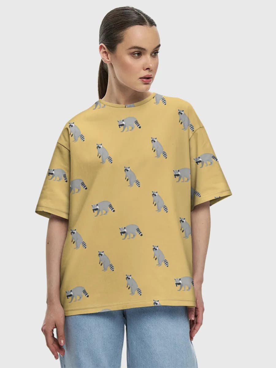 Women's oversized cotton T-shirt