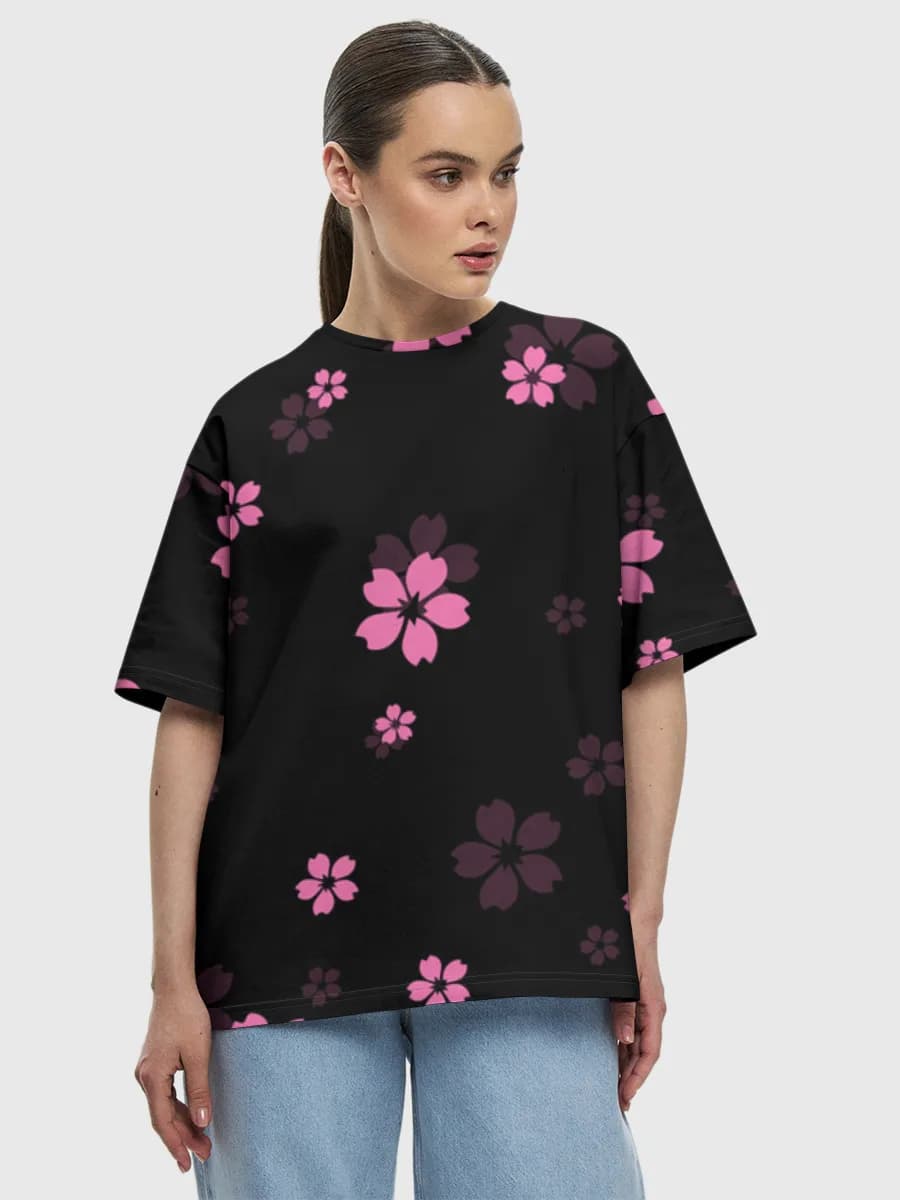 Damen Oversized Baumwoll T-Shirt