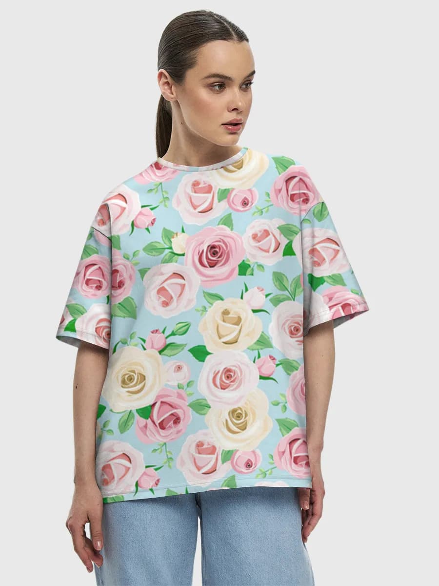 Women's oversized cotton T-shirt
