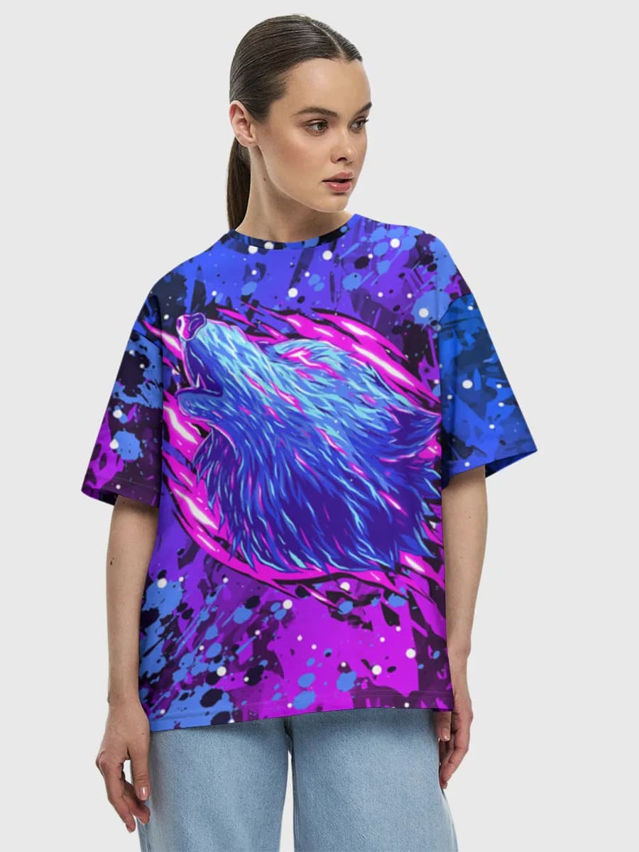 Women's oversized cotton T-shirt