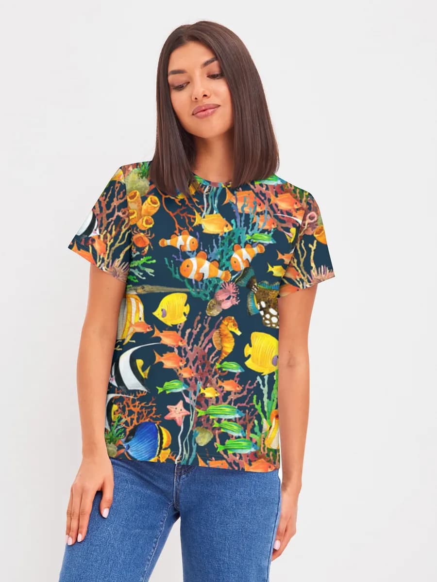 Women's basic cotton T-shirt