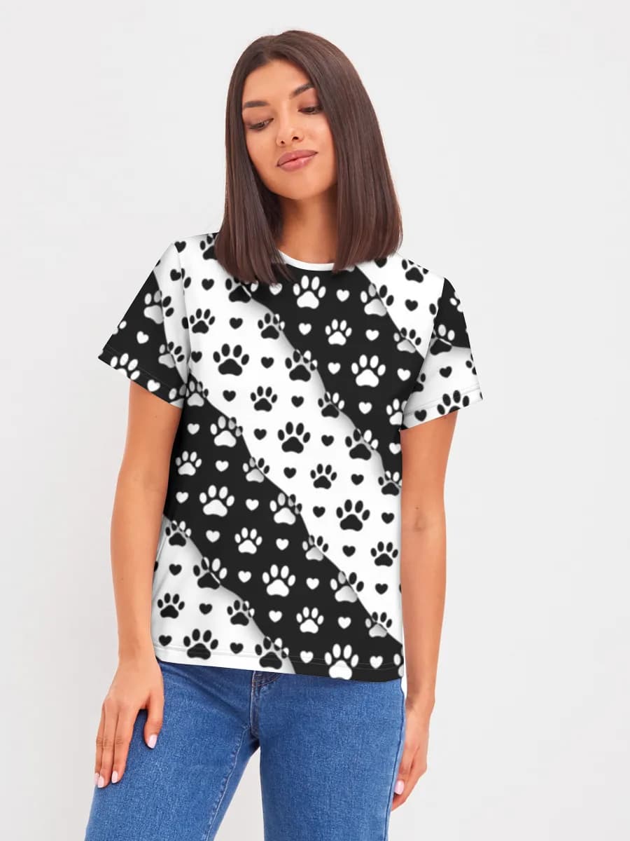 Damen Basic Baumwoll T-Shirt