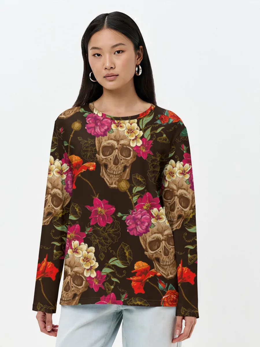 Women's long sleeve shirt. Cotton