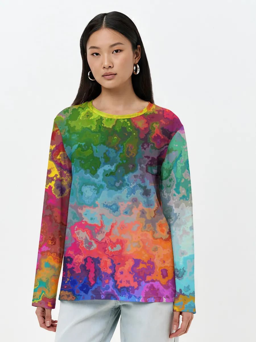 Women's long sleeve shirt. Cotton