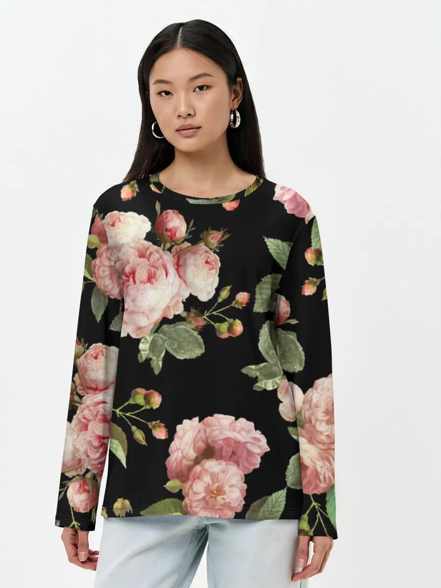 Women's long sleeve shirt. Cotton