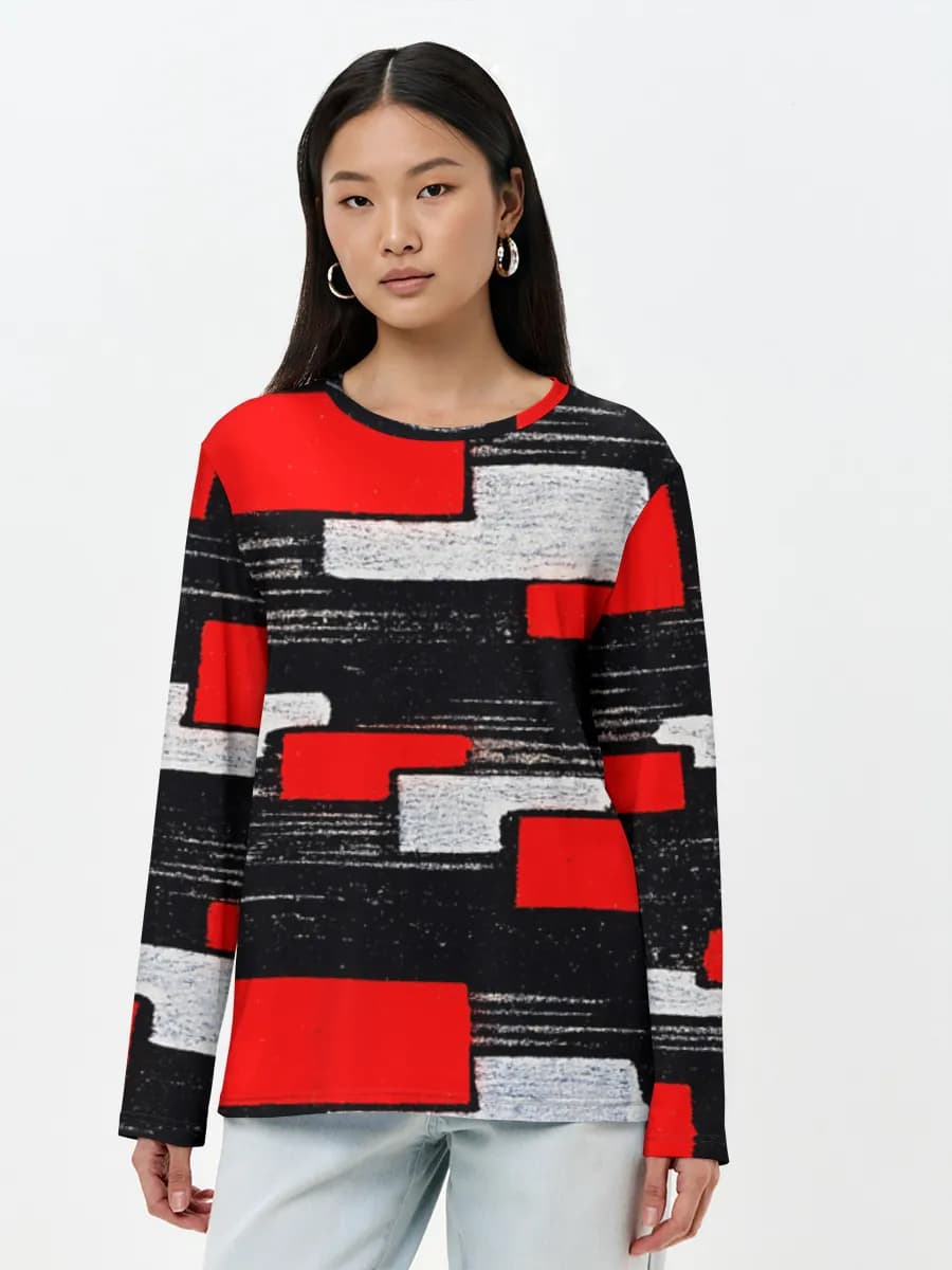 Women's long sleeve shirt. Cotton