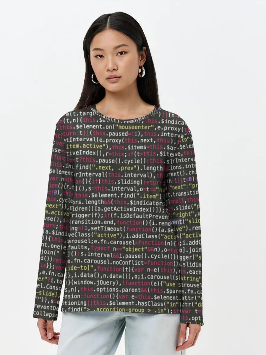 Women's long sleeve shirt. Cotton