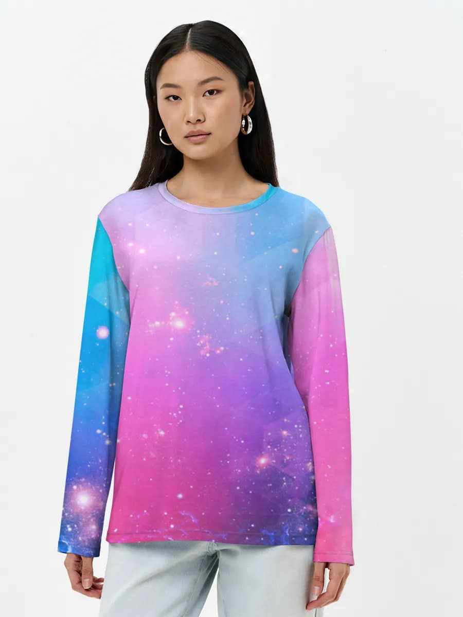 Women's long sleeve shirt. Cotton