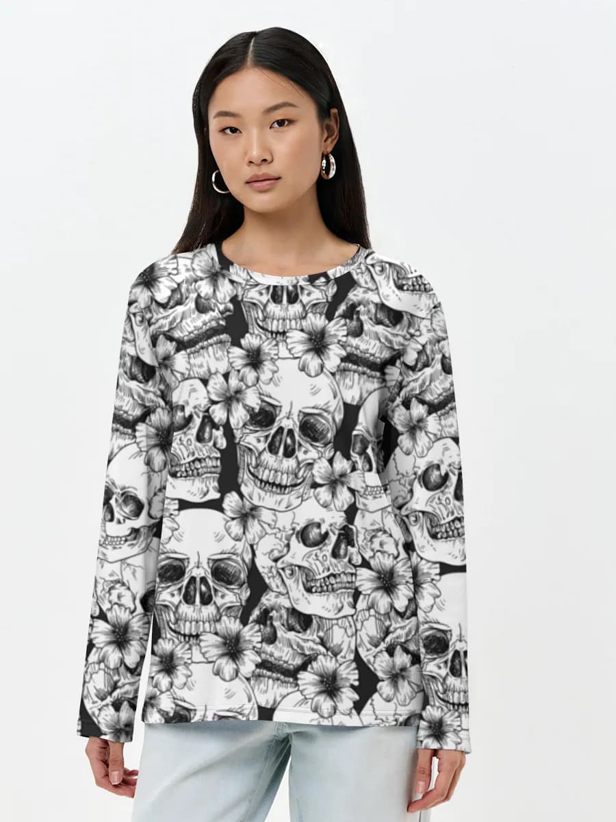 Women's long sleeve shirt. Cotton
