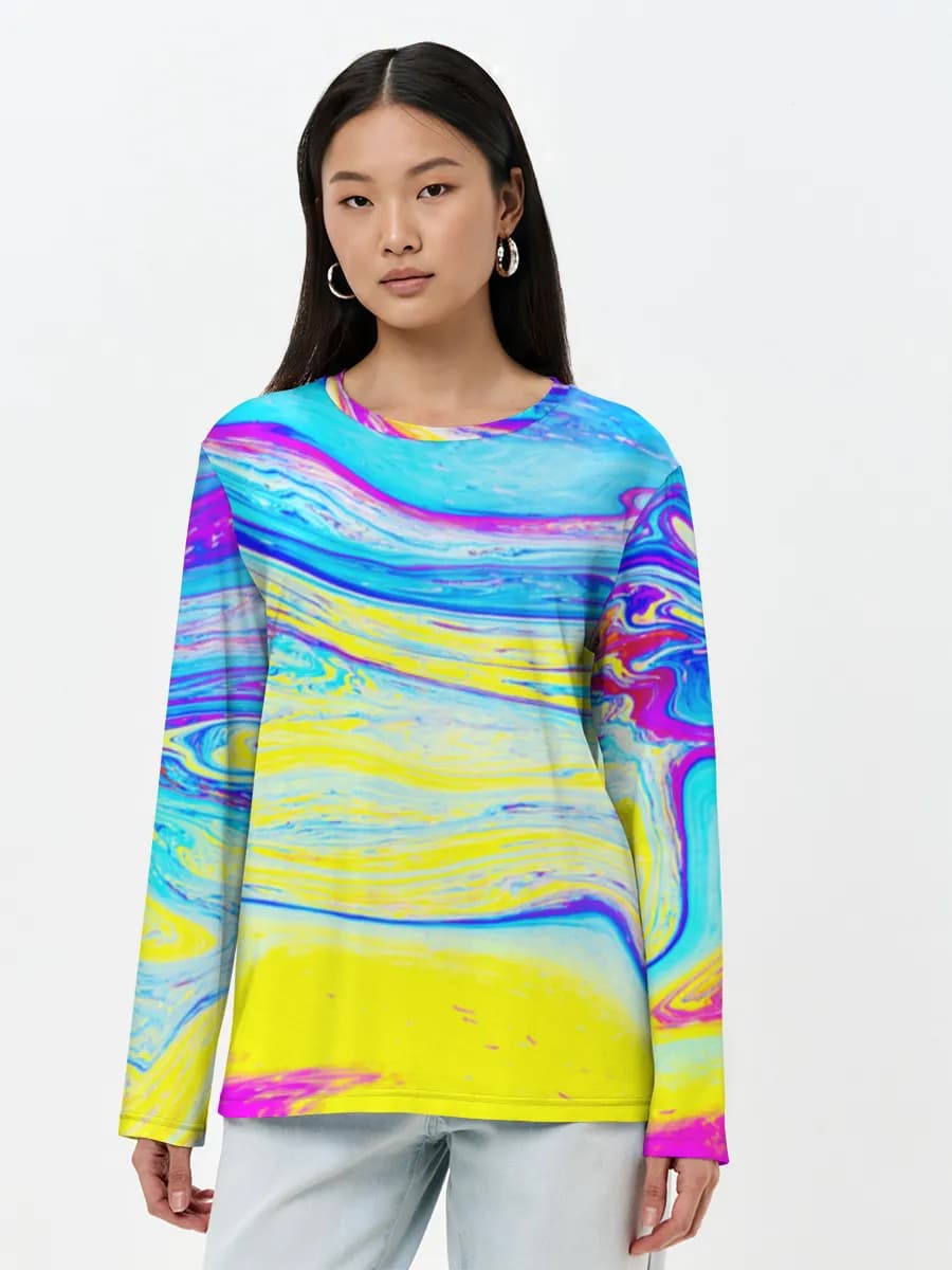 Women's long sleeve shirt. Cotton