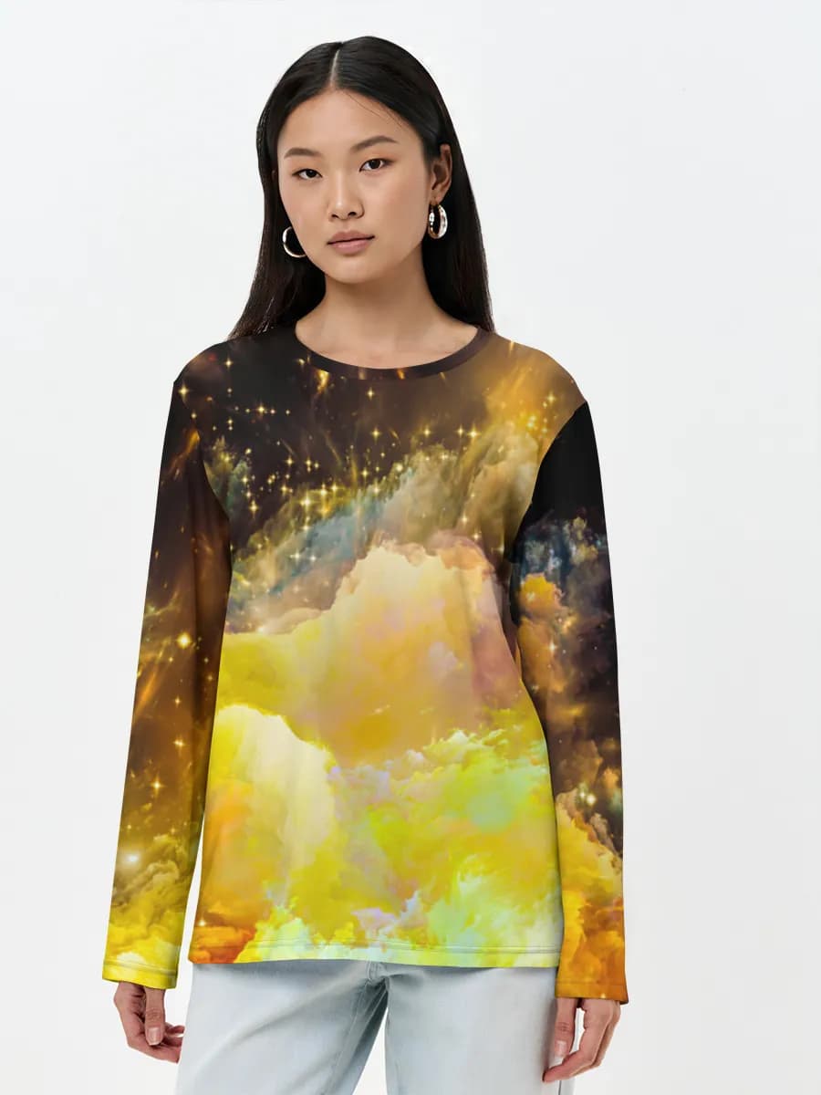 Women's long sleeve shirt. Cotton