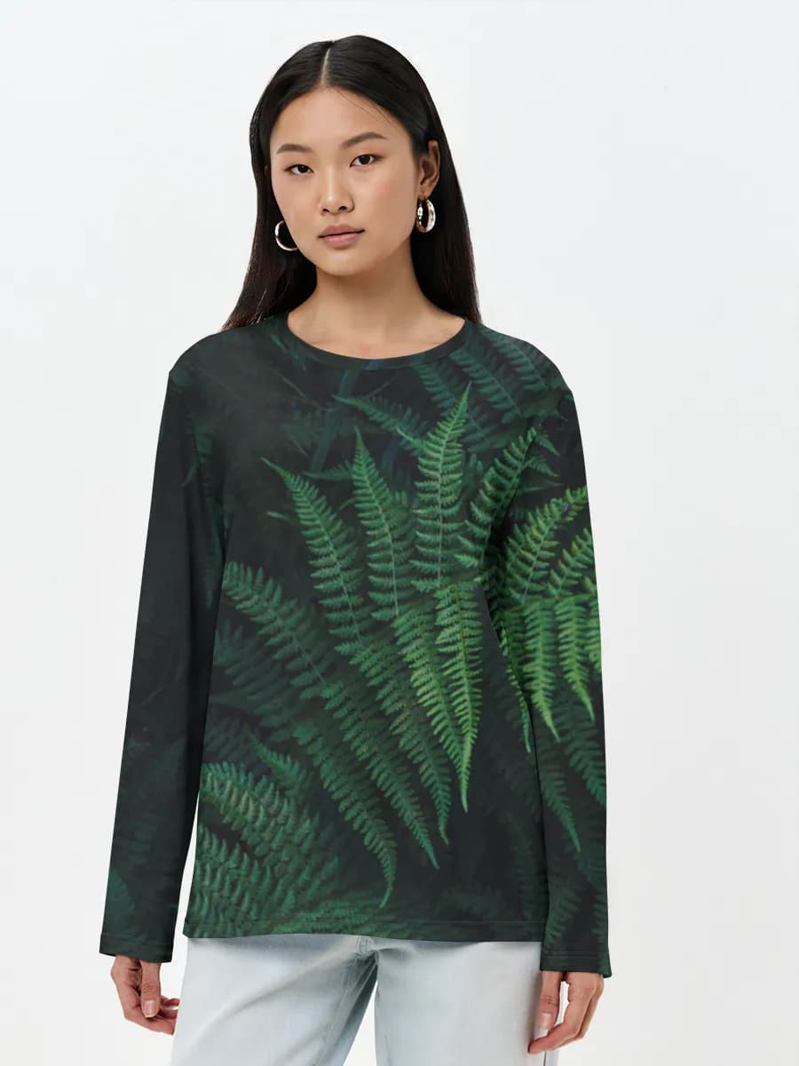 Women's long sleeve shirt. Cotton