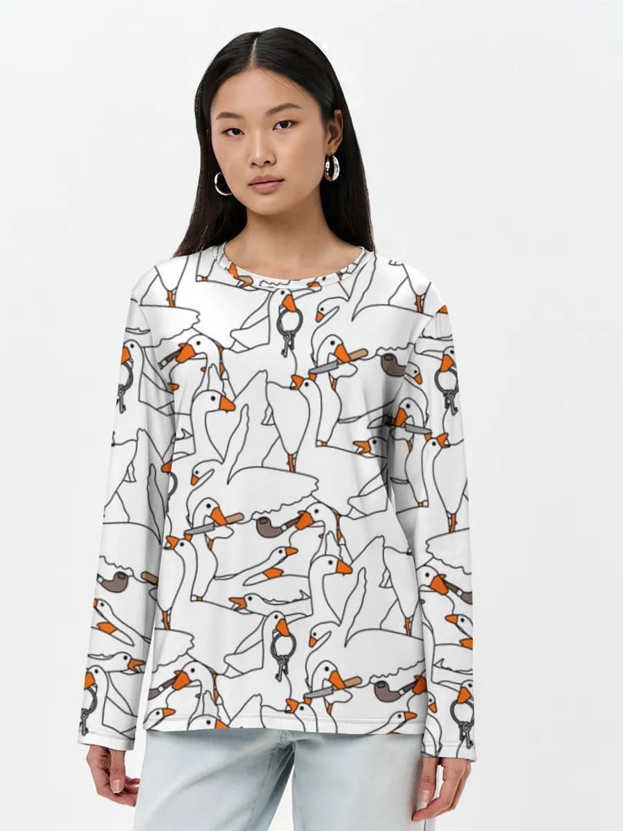 Women's long sleeve shirt. Cotton