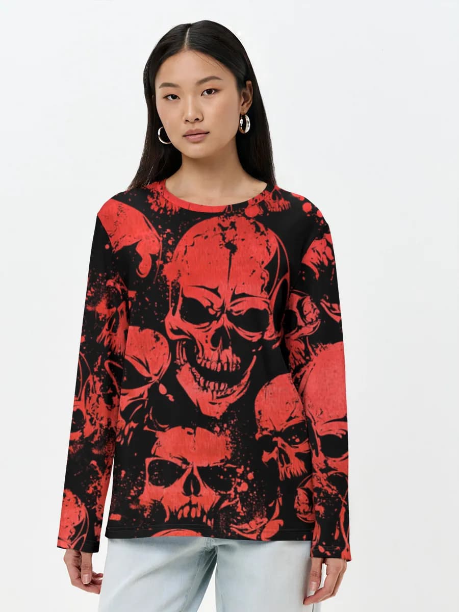 Women's long sleeve shirt. Cotton