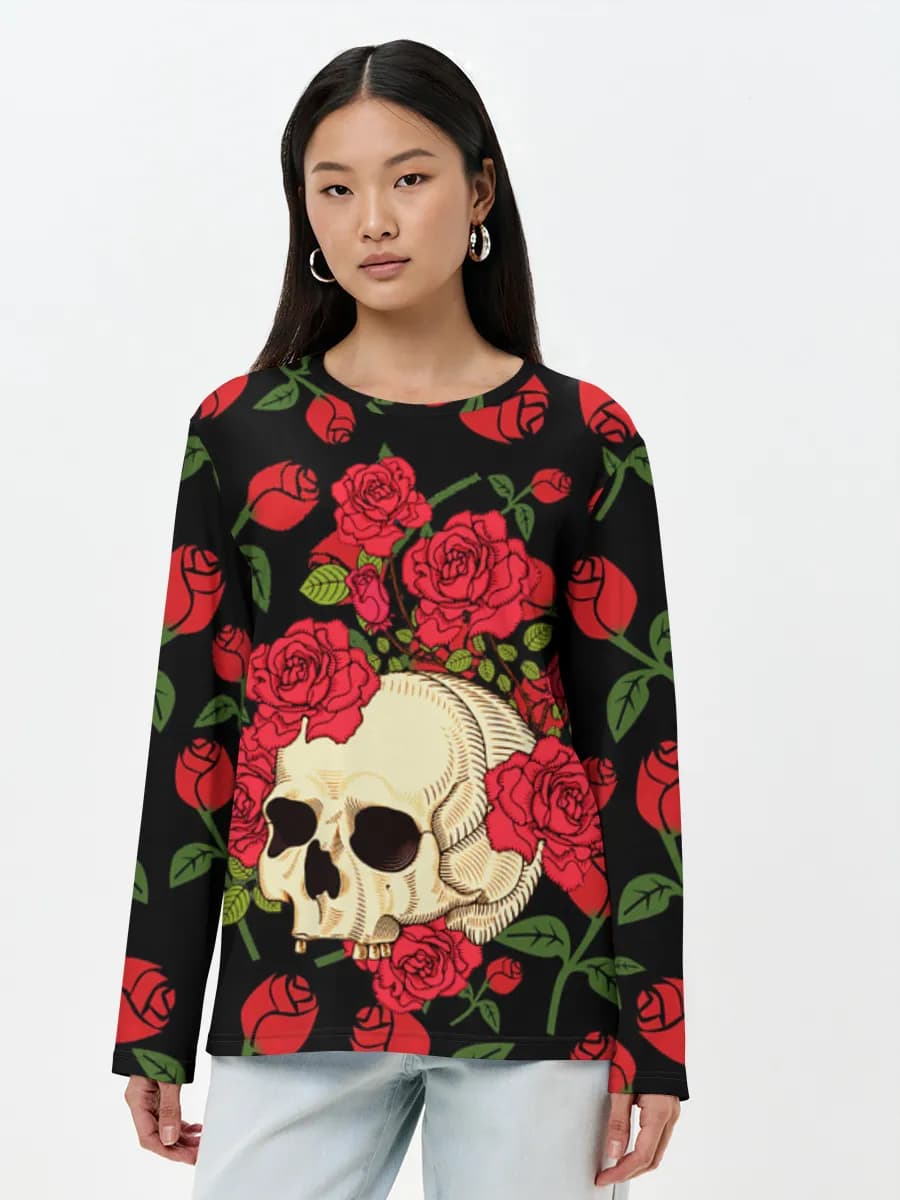Women's long sleeve shirt. Cotton