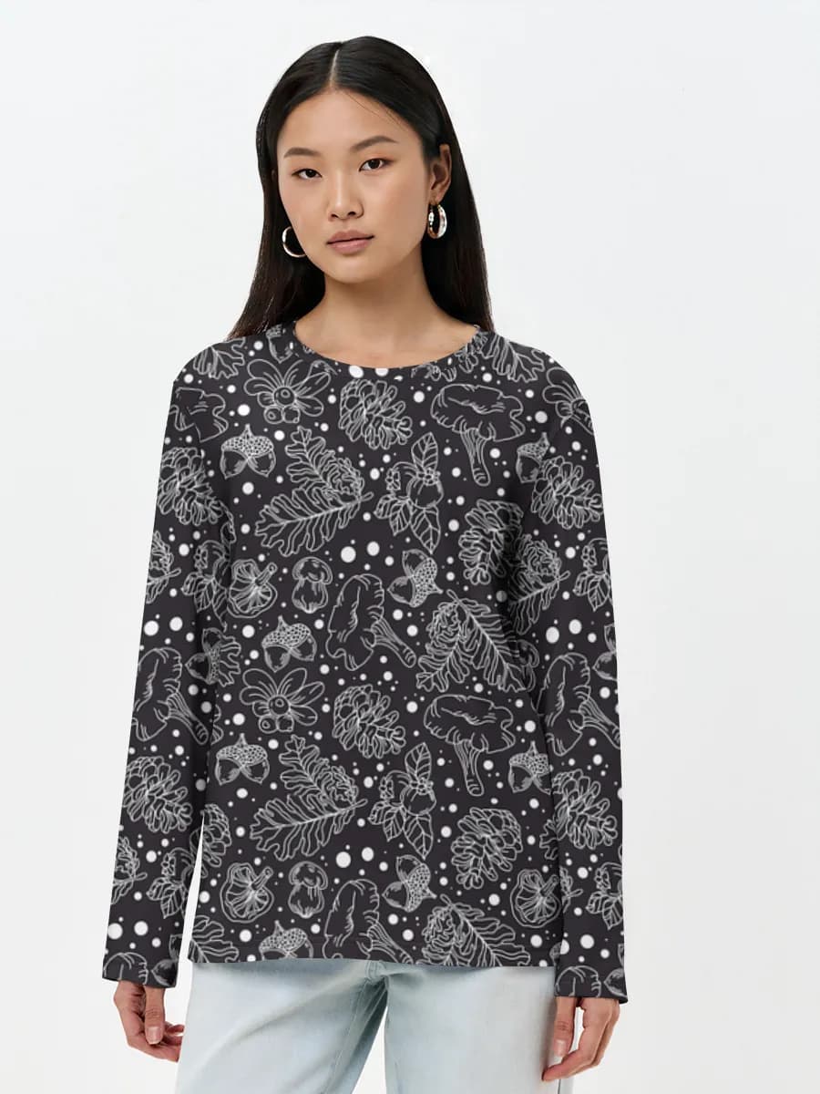 Women's long sleeve shirt. Cotton