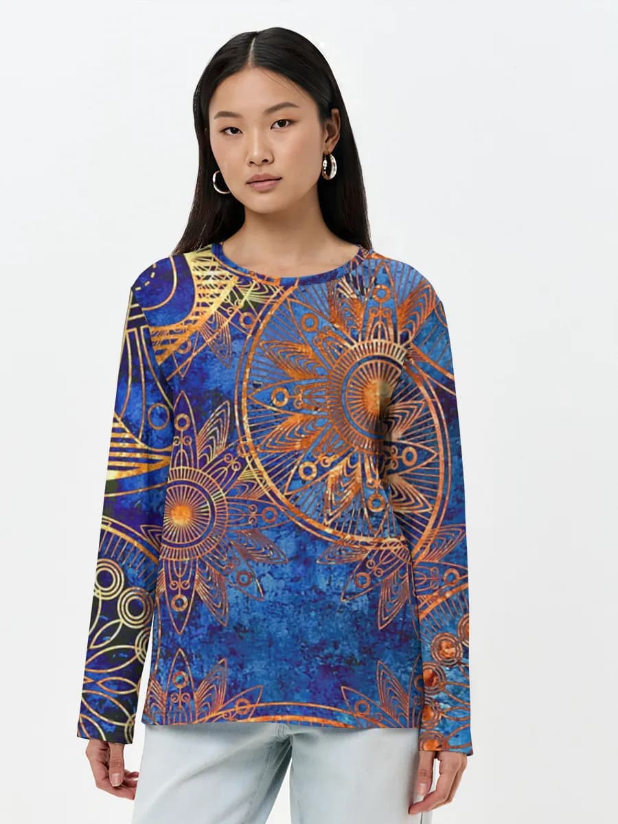 Women's long sleeve shirt. Cotton