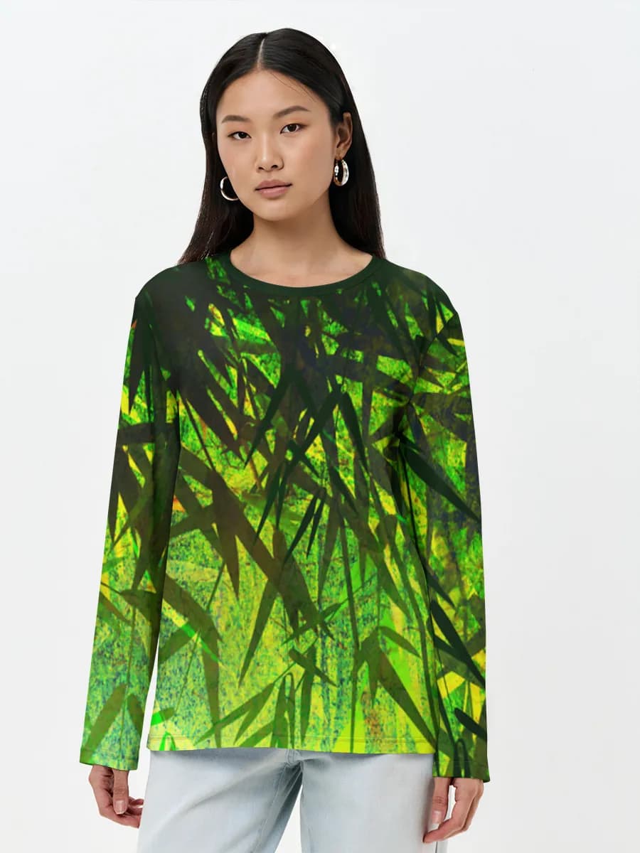 T-shirt Coton Manches Longues Femme