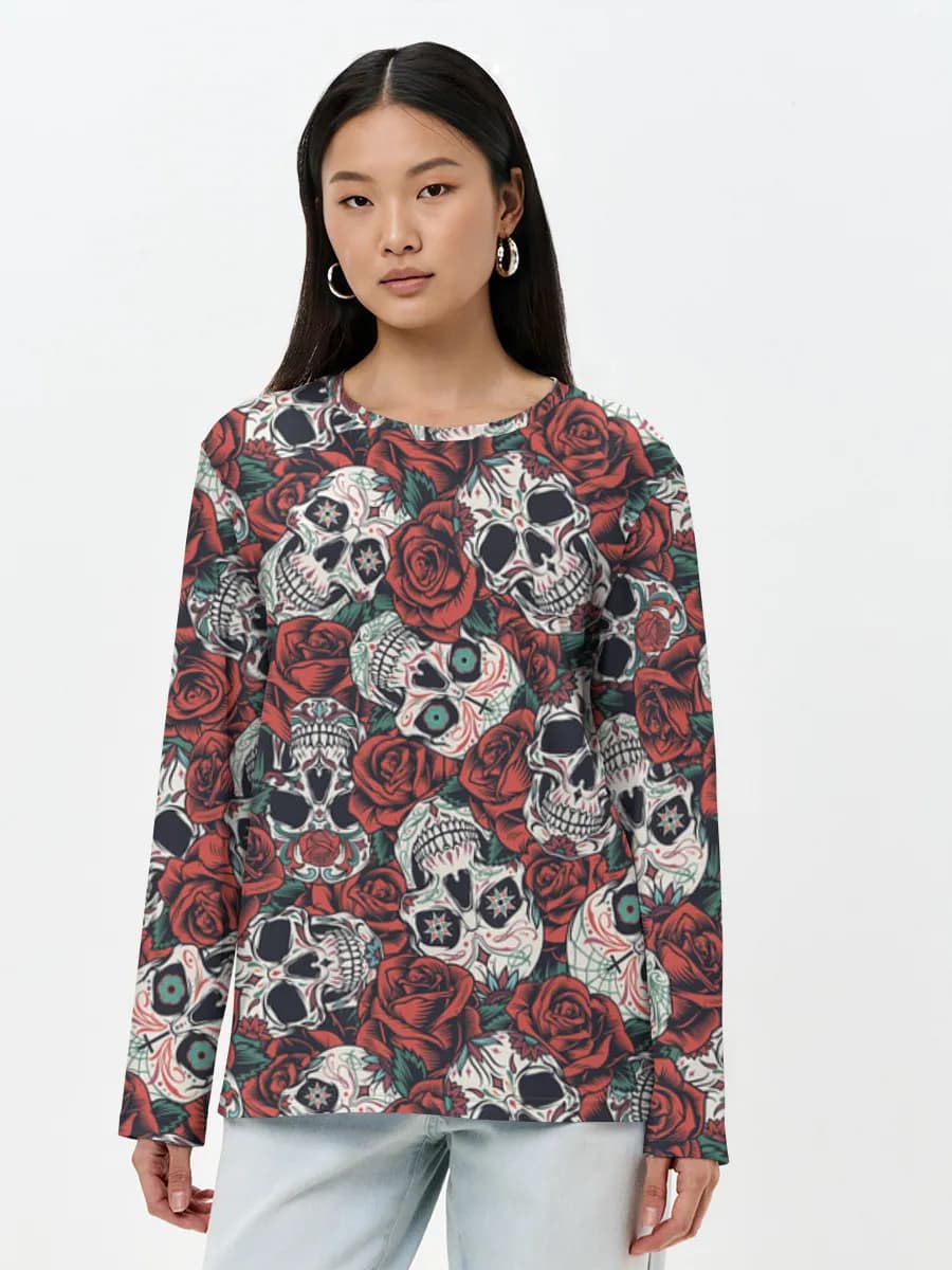 Women's long sleeve shirt. Cotton