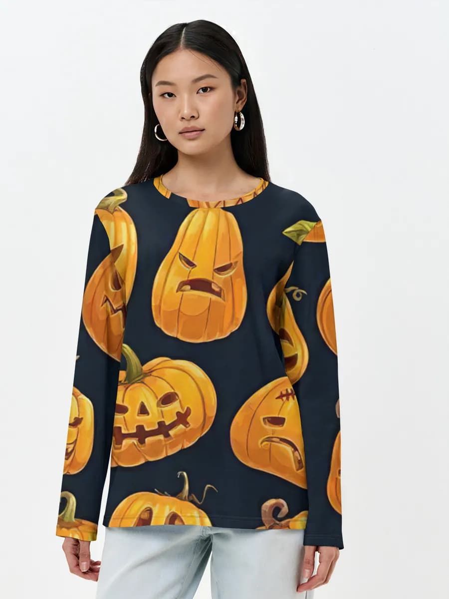 Women's long sleeve shirt. Cotton