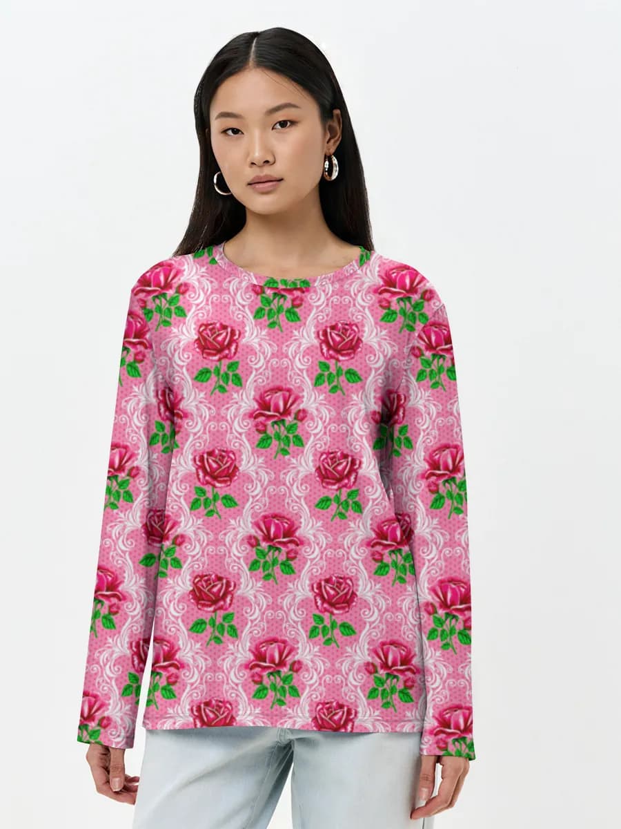 Women's long sleeve shirt. Cotton