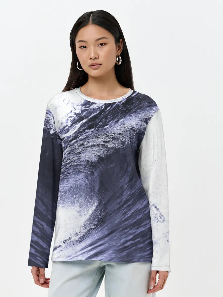 Women's long sleeve shirt. Cotton