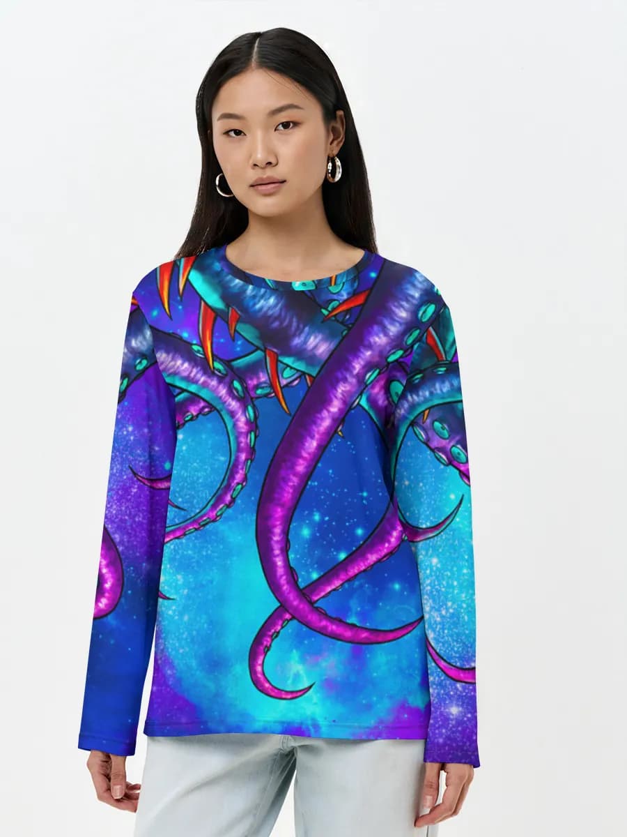 Women's long sleeve shirt. Cotton