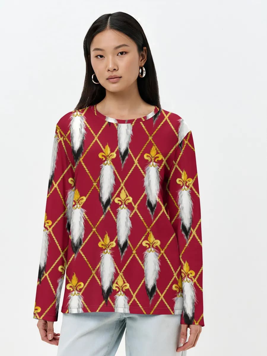 Camisa de manga larga para mujer. Algodón.