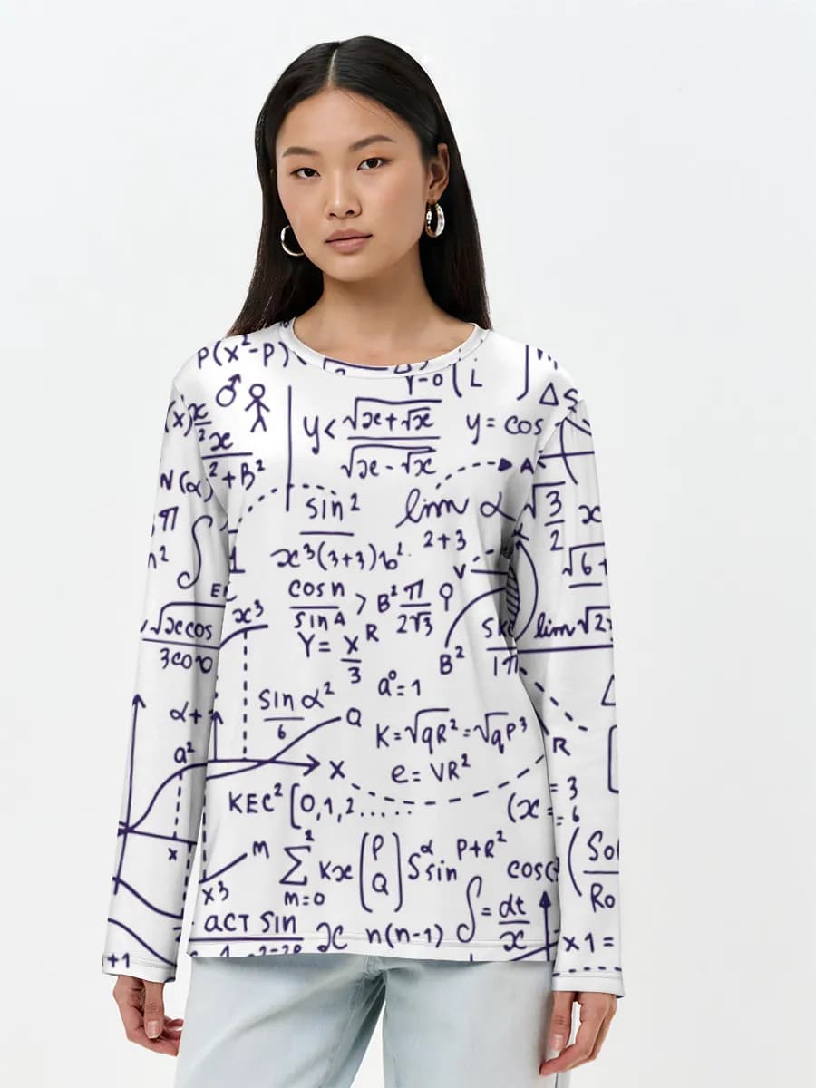 T-shirt Coton Manches Longues Femme